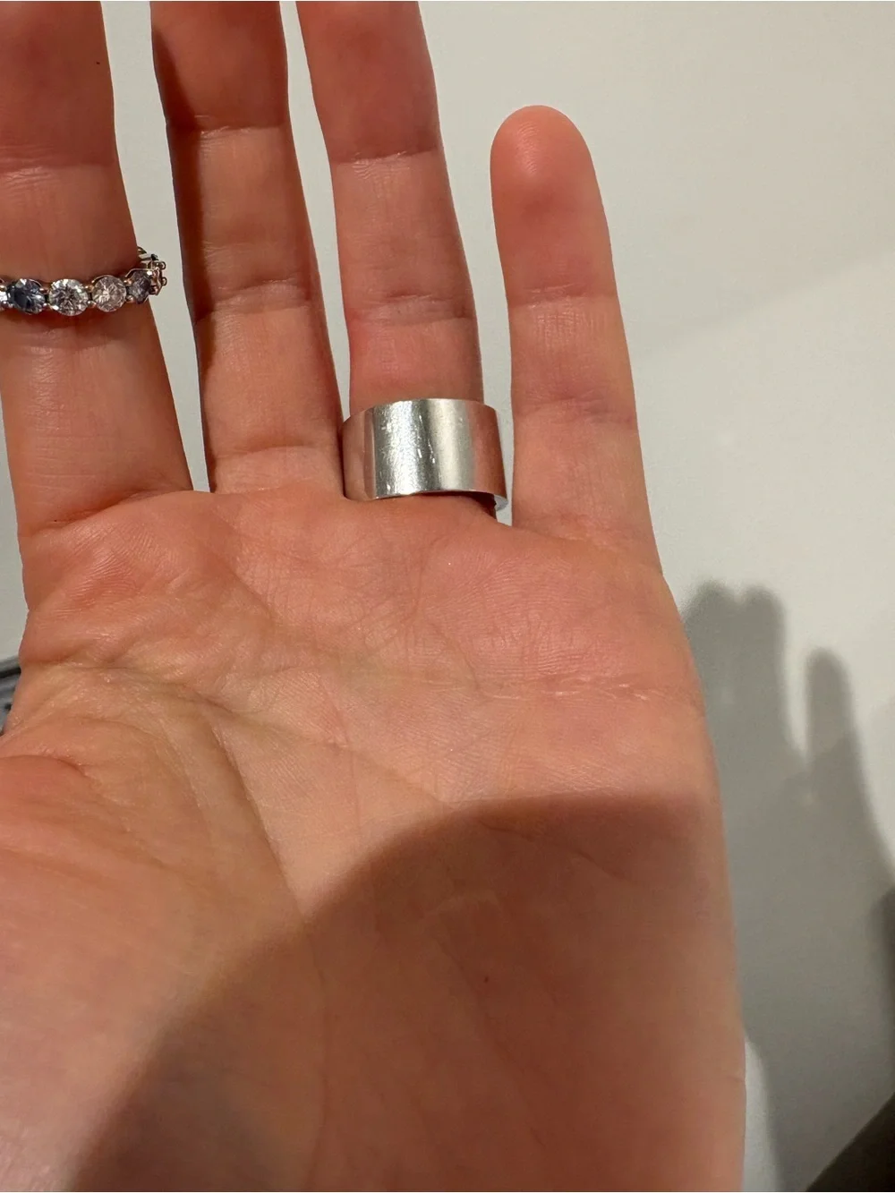 Gucci Silver-tone Interlocking G Wide‎ Band Ring